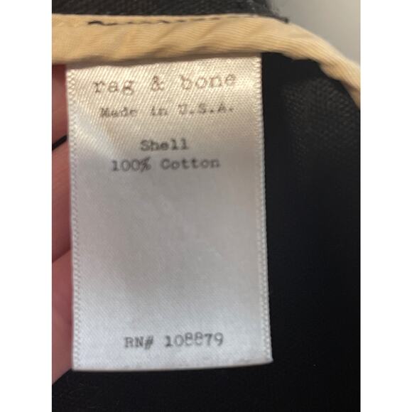 rag & bone Nancy Fitted Cotton Blazer Black Size 2 - Picture 6 of 11